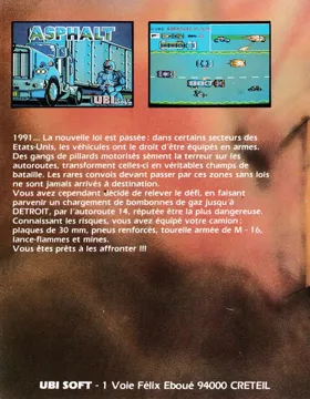 Asphalt (F) (1986) (Trainer) box cover back